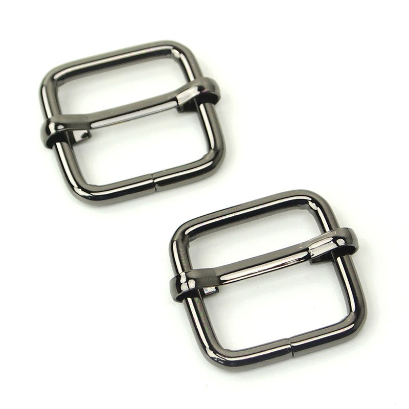 Sallie Tomato 3/4" Slider Buckles - Set of Two Gunmetal