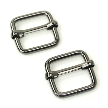 Sallie Tomato 3/4" Slider Buckles - Set of Two Gunmetal
