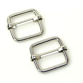 Sallie Tomato 3/4" Slider Buckles - Set of Two Nickel Primary Image