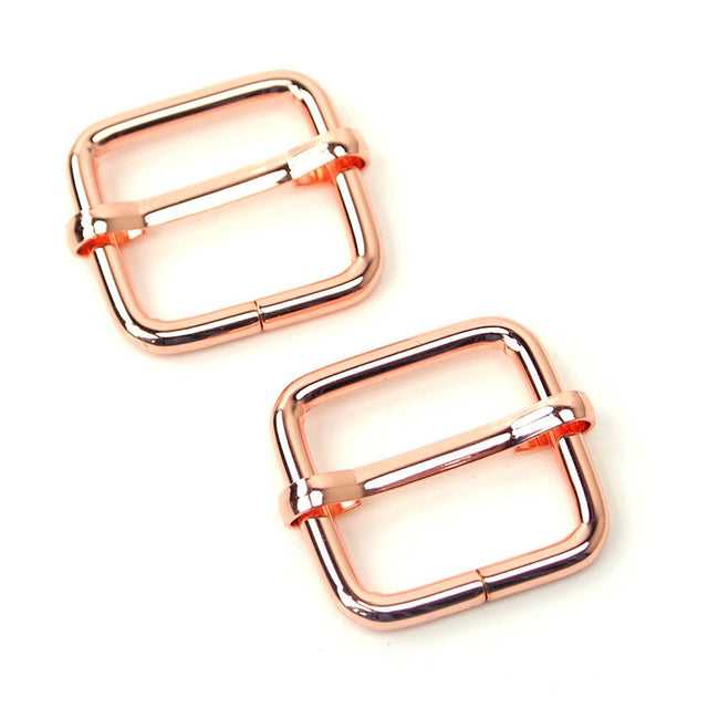 Sallie Tomato 3/4" Slider Buckles - Set of Two Rose Gold Primary Image