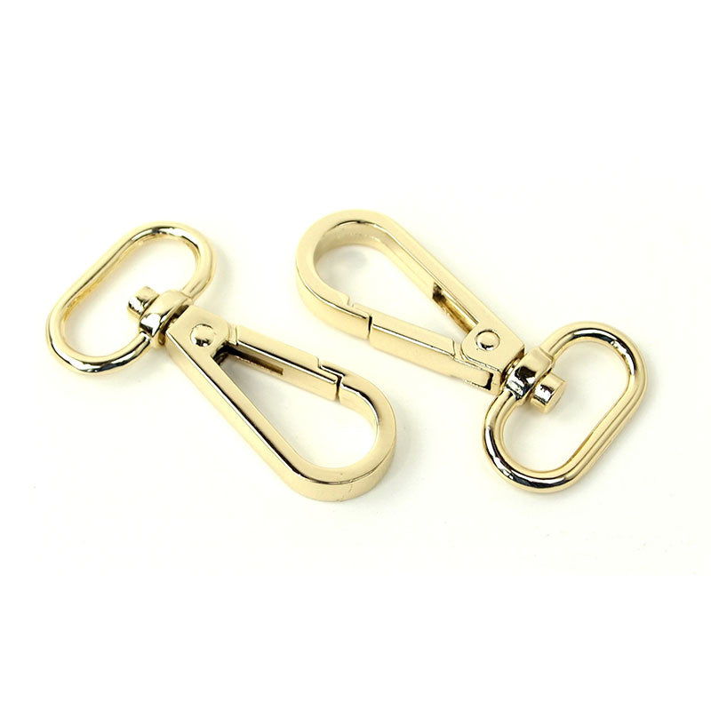 Sallie Tomato 3/4" Swivel Hooks - Set of Two Gold