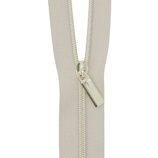 Sallie Tomato #3 Nylon Zippers & Pulls - Beige with Gold Coil Primary Image