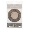 Sallie Tomato #3 Nylon Zipper Tape & Pulls - Beige with Nickel Coil