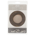 Sallie Tomato #3 Nylon Zipper Tape & Pulls - Natural with Nickel Coil
