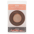 Sallie Tomato #3 Nylon Zipper Tape & Pulls - Natural with Rose Gold Coil
