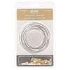 Sallie Tomato #3 Nylon Zipper Tape & Pulls - White with Gold Coil