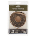Sallie Tomato #5 Nylon Zipper Tape & Pulls - Beige with Gunmetal Coil
