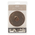 Sallie Tomato #5 Nylon Zipper Tape & Pulls - Beige with Nickel Coil