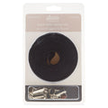 Sallie Tomato #5 Nylon Zipper Tape & Pulls - Black with Nickel Coil
