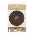 Sallie Tomato #5 Nylon Zipper Tape & Pulls - Brown with Gold Coil