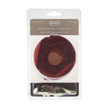Sallie Tomato #5 Nylon Zipper Tape & Pulls - Burgundy with Nickel Coil