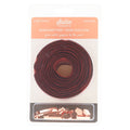 Sallie Tomato #5 Nylon Zipper Tape & Pulls - Burgundy with Rose Gold Coil