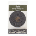 Sallie Tomato #5 Nylon Zipper Tape & Pulls - Grey with Gunmetal Coil