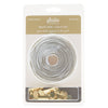 Sallie Tomato #5 Nylon Zipper Tape & Pulls - White with Gold Coil