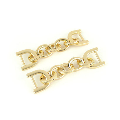 Sallie Tomato Chain Strap Connectors - Set of Two Gold