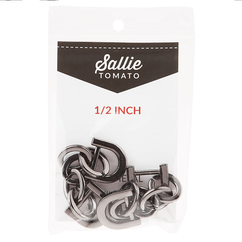 Sallie Tomato Chain Strap Connectors - Set of Two Gunmetal