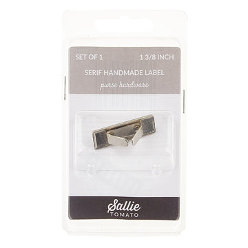 Sallie Tomato Handmade Label - Serif Nickel Alternative View #1