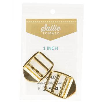 Sallie Tomato Ladder Lock Slider Buckles - 1" Gold Alternative View #1