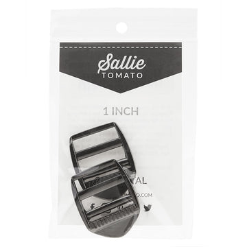 Sallie Tomato Ladder Lock Slider Buckles - 1" Gunmetal