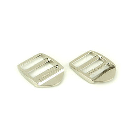 Sallie Tomato Ladder Lock Slider Buckles - 1" Nickel Primary Image