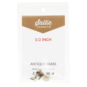 Sallie Tomato Magnetic Snaps - Set of Two 1/2" Antique
