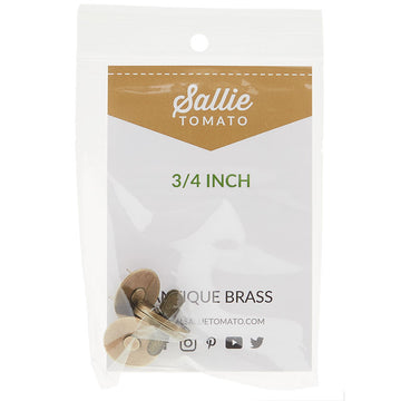 Sallie Tomato Magnetic Snaps - Set of Two 3/4" Antique