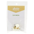 Sallie Tomato Magnetic Snaps - Set of Two 3/4" Gold