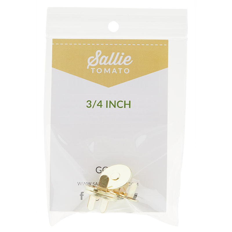Sallie Tomato Magnetic Snaps - Set of Two 3/4" Gold Alternative View #1