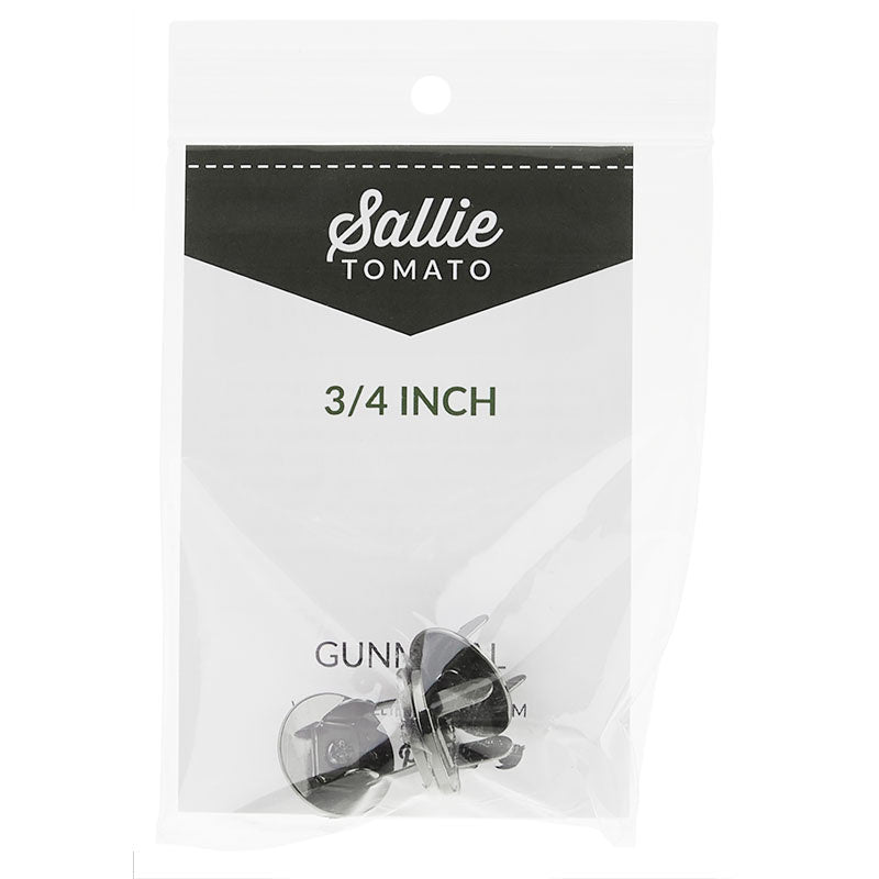 Sallie Tomato Magnetic Snaps - Set of Two 3/4" Gunmetal
