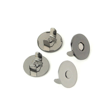 Sallie Tomato Magnetic Snaps - Set of Two 3/4" Gunmetal