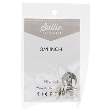 Sallie Tomato Magnetic Snaps - Set of Two 3/4" Nickel Alternative View #1