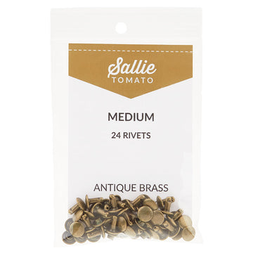 Sallie Tomato Medium Rivets - Set of 24 8mm Antique