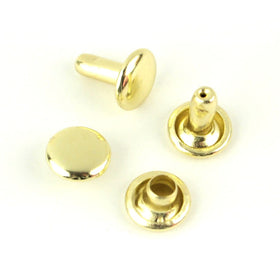 Sallie Tomato Medium Rivets - Set of 24 8mm Gold Primary Image