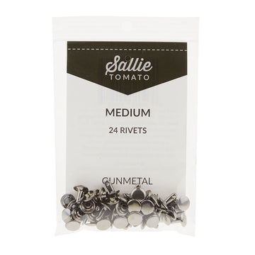Sallie Tomato Medium Rivets - Set of 24 8mm Gunmetal Alternative View #1