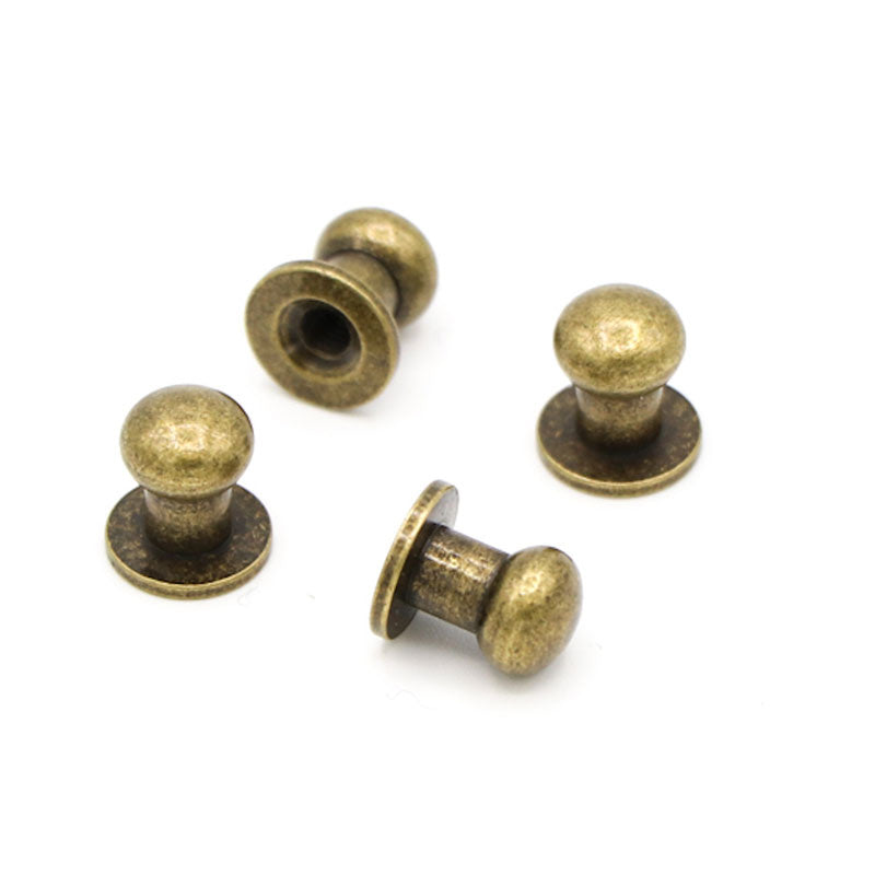 Sallie Tomato Short Stud Buttons - Set of Four Antique Primary Image