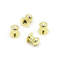 Sallie Tomato Short Stud Buttons - Set of Four Gold