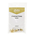 Sallie Tomato Short Stud Buttons - Set of Four Gold