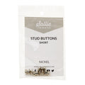 Sallie Tomato Short Stud Buttons - Set of Four Nickel