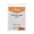 Sallie Tomato Short Stud Buttons - Set of Four Rose Gold Alternative View #1