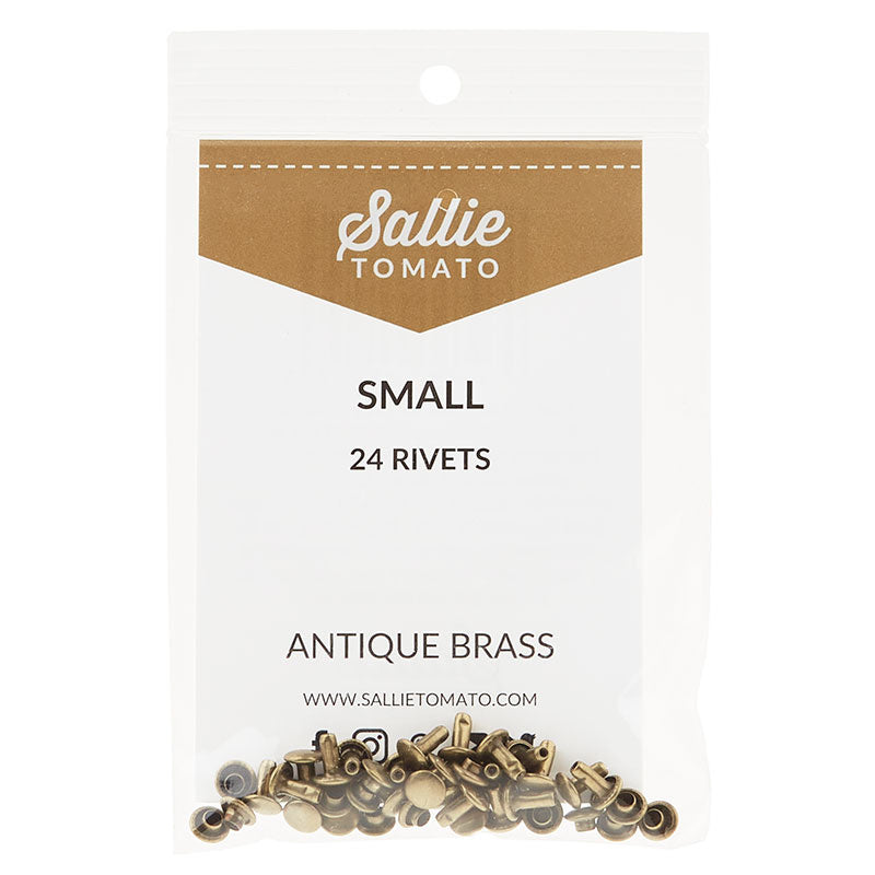 Sallie Tomato Small Rivets - Set of 24 6mm Antique
