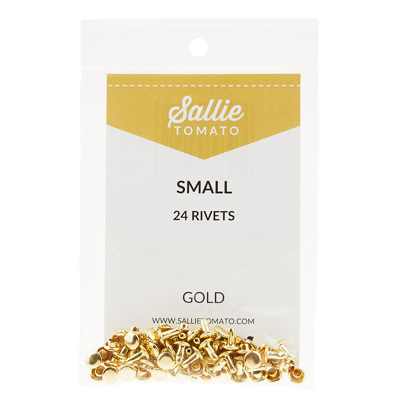 Sallie Tomato Small Rivets - Set of 24 6mm Gold