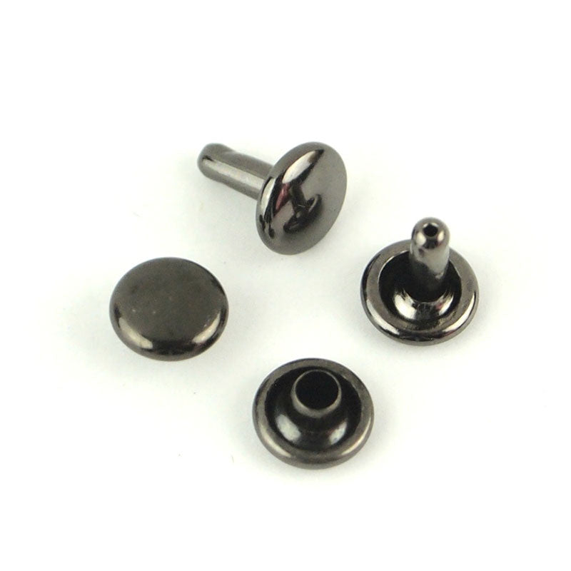 Sallie Tomato Small Rivets - Set of 24 6mm Gunmetal