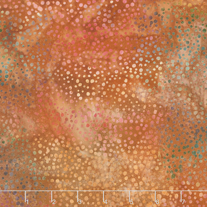 Sand Dune Batiks - Dot Rust Yardage