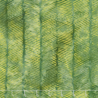 Sand Dune Batiks - Herringbone Dark Medium Green Yardage