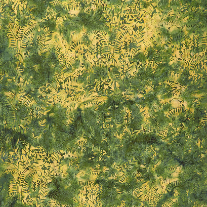 Sand Dune Batiks - Spider Web Green Yardage