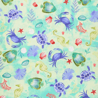 Sanibel - Sealife Mint Yardage