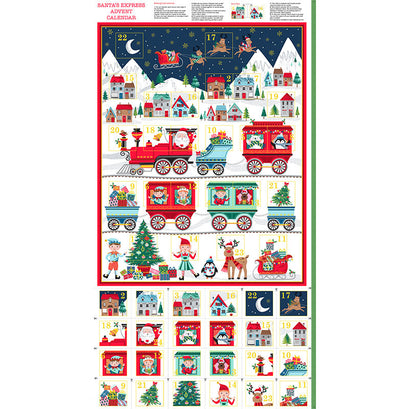 Santa Express - Advent Calendar Multi Metallic Panel