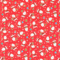 Santa Express - Santa Red Metallic Yardage