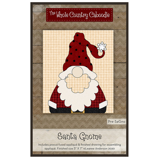 Santa Gnome Precut Fused Appliqué Pack