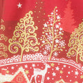 Scandi 2021 - Double Border Red Metallic Yardage